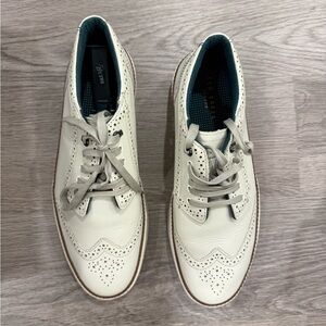 Ted Baker Men's White Brogue leather Shoes